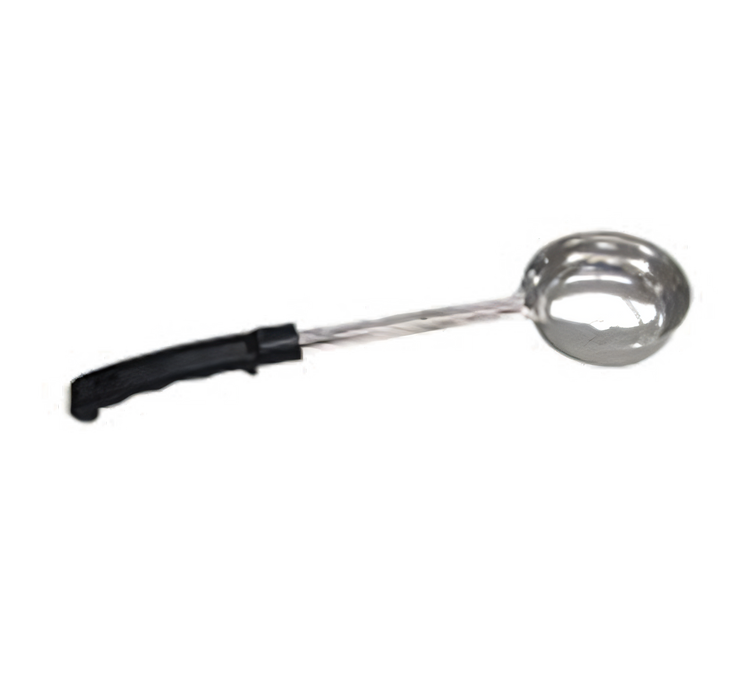 Product image #1 for 6 oz Solid One-Piece Portion Control Ladle with Black Plastic Handle
