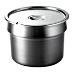 Thumbnail image #1 for Wells (Middleby) 20908 11-Quart Round Bain Marie Inset with Handles and Slotted Lid