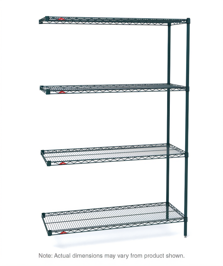 Product image #1 for Metro Super Erecta Add-On Wire Shelving Unit, 72W x 18D x 63H, 4 Shelves, Metroseal 3 Finish