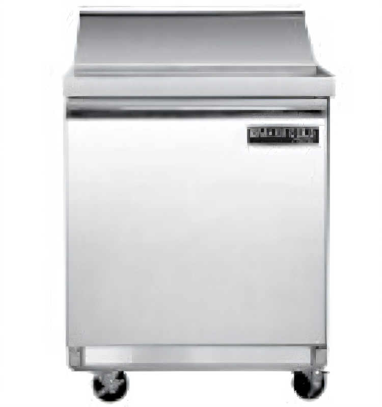 Product image #1 for Maxx Cold V-Series MegaTop 29-Inch Wide Salad and Sandwich Prep Table, 7 Cu Ft, 1 Solid Door