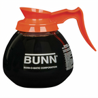 Thumbnail image #1 for BUNN 42401.0103 Coffee Decanter, 64 oz., Glass, Orange Handle