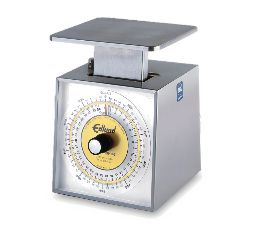 Product image #1 for Edlund Premier Series Combination U.S./Metric Stainless Steel Portion Control Food Scale, Top Loading Countertop, Rotating Dial, 34 oz / 1000 g