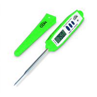 CDN HACCP Color-Coded Green Digital Thin Tip Pocket & Probe Thermometer, -40°F to +450°F
