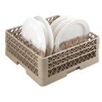Thumbnail image #1 for Vollrath Traex® TR3AAP14 Full Size Extended Peg Dish Rack, 12-1/4" Plate Capacity, 6" Peg, Beige
