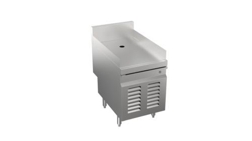 Product image #1 for Krowne Stadium Series Underbar POS Cabinet with Locking Louvered Door, 18 Inch Wide, Stainless Steel, 26-Inch Working Height