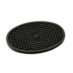 Thumbnail image #1 for American Metalcraft TRVO53 Oval Silicone Trivet, 5-1/2 x 3-3/4 Inch, Black Case of 200