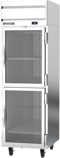 Beverage-Air Horizon Series One-Section Reach-In Refrigerator with 2 Half Glass Doors, 22.28 Cu. Ft.