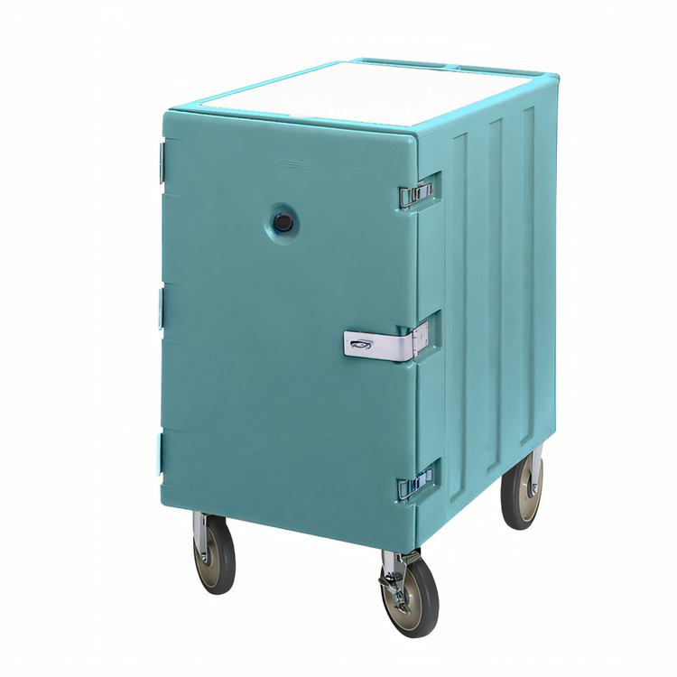 Product image #2 for Cambro Camcart Insulated Tray and Sheet Pan Cart with Security Package, Removable Cutting Board, 13 Tray Capacity, Slate Blue