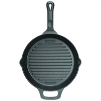 Winco CAGP-10R FireIron Cast Iron Griddles & Grill Pans Case of 4