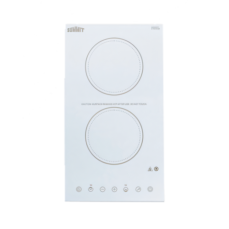Product image #1 for Summit Commercial 2-Burner Built-In Radiant Electric Cooktop with White Ceramic Glass Surface