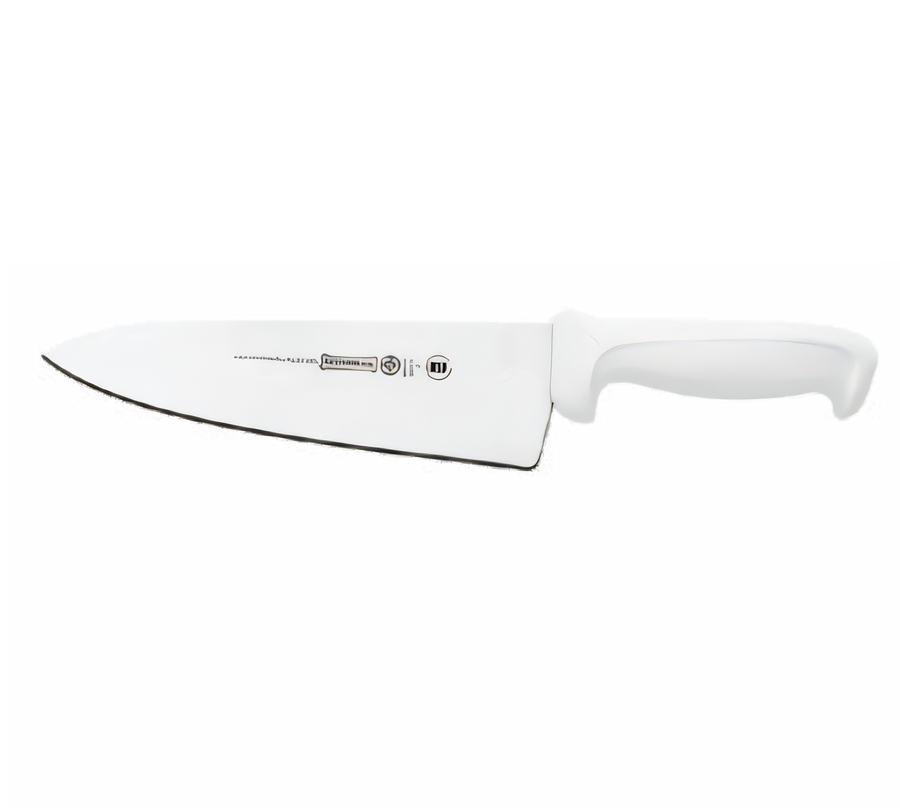 Product image #1 for Mundial 8-Inch Cook's Knife with High Carbon Stain-Resistant Blade and White Polypropylene Handle