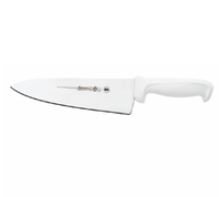 Mundial 8-Inch Cook's Knife with High Carbon Stain-Resistant Blade and White Polypropylene Handle