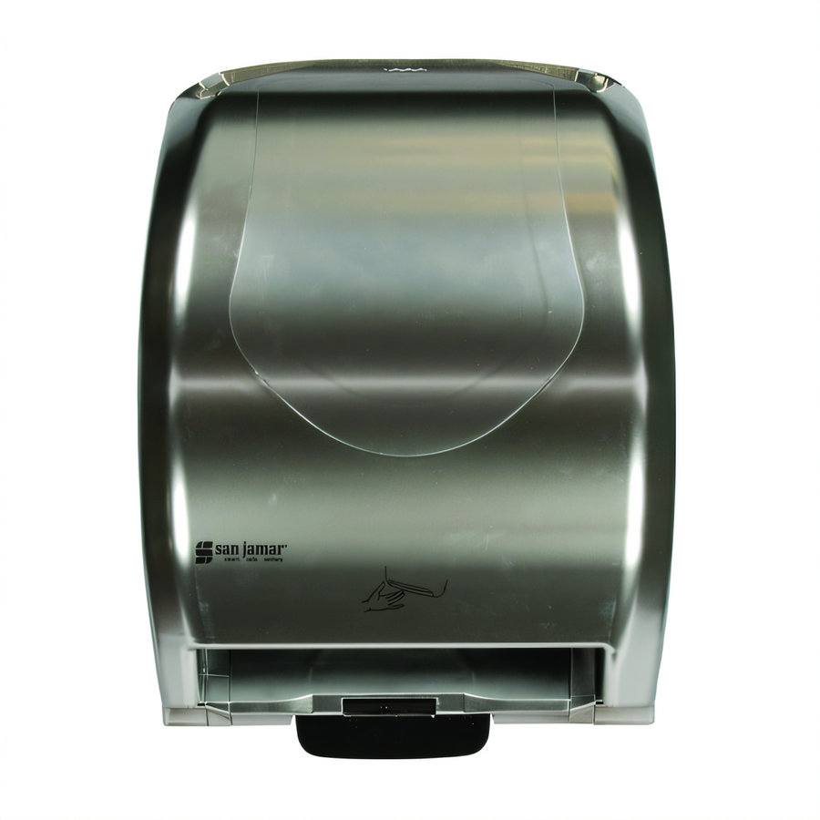 Product image #1 for Summit Hybrid Classic Touch-Free Wall-Mount Roll Paper Towel Dispenser, 1-Roll Capacity, Stainless Steel Look