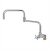 Thumbnail image #1 for T&S Brass Big-Flo Wall-Mount Faucet with 18 1/2-Inch Double Joint Nozzle and 4-Arm Handle
