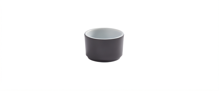 Product image #1 for American Metalcraft 2 oz Round BPA-Free Melamine Sauce Cup, Graphite