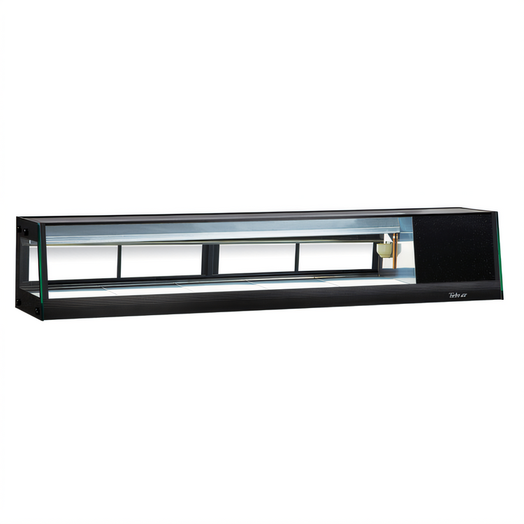 Product image #1 for Turbo Air 70-7/8 Inch Refrigerated Sushi Case with Left-Side Self-Contained Refrigeration, Straight Front Glass