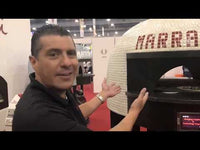 Marra Forni Heavy-Duty Matte Black Steel Mobile Equipment Stand for ELST73-44/3 Electric Stackable Deck Oven